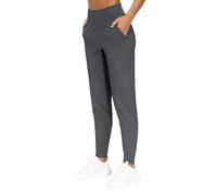THE GYM PEOPLE Pantalones deportivos ligeros para mujer, leggings atléticos cónicos para entrenamiento, yoga, correr, Gris oscuro, Medium