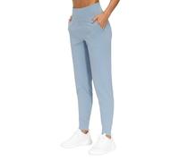 THE GYM PEOPLE Pantalones deportivos ligeros para mujer, pantalones deportivos cónicos para entrenamiento, yoga, correr, Azul denim, X-Small
