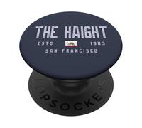 The Haight San Francisco California Field/The Haight SF PopSockets PopGrip Adhesivo