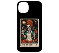 The Hair Cutter Barber Peluquero Tarot Card Skeleton Carcasa para iPhone 14 Plus