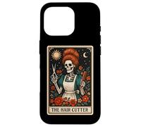 The Hair Cutter Barber Peluquero Tarot Card Skeleton Carcasa para iPhone 16 Pro