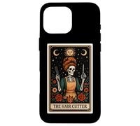 The Hair Cutter Barber Peluquero Tarot Card Skeleton Carcasa para iPhone 16 Pro MAX