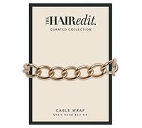 The Hair Edit Envoltura de cable - Cinta de metal dorado para el pelo