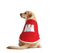 The Hamburg Flag - Camiseta ligera y elástica para perros, para razas medianas y grandes, para caminar, actividades al aire libre