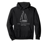The Hamptons New York Yacht Club Sailing Souvenir Hombres Mujeres Sudadera con Capucha