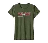 The Handmaid's Tale Nolite Te Bastardes Carborundorum Quote Camiseta, Mujer, Verde Oliva, M