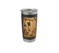 The Hanged Man Tarot Card Scrapbook Design Vaso térmico de acero inoxidable de doble pared