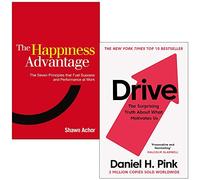 The Happiness Advantage, Drive Daniel H Pink 2 Books Collection Set - Shawn Achor