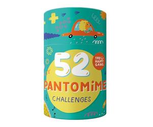 The Happy Gang 3103746 Juego Familiar Interactivo, 52 desafíos pantomimos, Divertido Juego de acción para familias, Tarjetas de tareas para Adultos y niños a Partir de 5 años