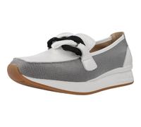 The Happy Monk Mocasines de Mujer de Piel Ultra cómodos con Plantilla Memory Gel - Hechos en España - Vanity Piel (Blanco - 40)