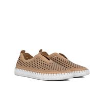 The Happy Monk Sneakers de Mujer de Piel Extra cómodas con Suela Antideslizante - Hechas en España - Creta Piel (Beige - 39)