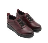 The Happy Monk Zapatos de Mujer extracómodos Confort - Carmina Piel (Burdeos - 38)