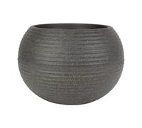 The HC Companies 10 Inch Atlas Sphere Planter Lightweight Decorative Round Indoor Outdoor Plastic Plant Pot for Herbs and Flow