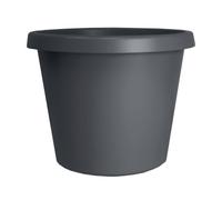 The HC Companies 10 Inch Round Prima Planter Plastic Plant Pot with Rolled Rim for Indoor Outdoor Plants Flowers Herbs Warm G