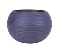 The HC Companies 12 Inch Atlas Sphere Planter Lightweight Decorative Round Indoor Outdoor Plastic Plant Pot for Herbs and Flow