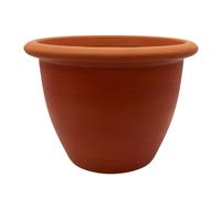The HC Companies 16 Inch Sevilla Planter Plastic Round Planter with SelfWatering Dish for Indoor Outdoor Flowers Plants