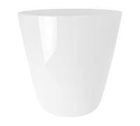 The HC Companies Aria Round Self-Watering Pot - Lightweight Plastic Planter for Herbs & More - Durable Plant Pots for Indoor Plants & Outdoor Plants (8" Glossy White, Pack of 1)
