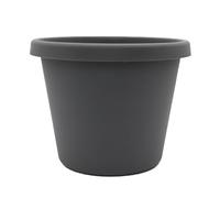 The HC Companies Maceta de plástico, Gris cálido, 10 Pulgadas