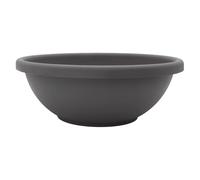 The HC Companies Maceta Grande de jardín de 18 Pulgadas, Maceta Poco Profunda con tapón de Drenaje para Flores de Interior y Exterior, Hierbas, Gris cálido