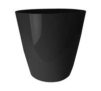 The HC Companies Maceta, Negro Brillante, 12 Pulgadas