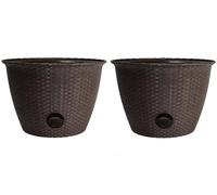 The HC Companies Maceta para Manguera, Color marrón