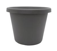 The HC Companies Maceta Redonda, Gris cálido, 9 Pulgadas