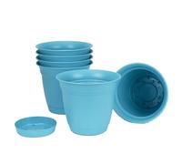 The HC Companies Macetas, Verde Azulado, 12 Pulgadas (Paquete de 6)