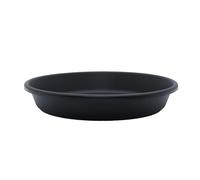 The HC Companies Platillo Redondo clásico - Bandejas de Goteo para macetas de 14 Pulgadas, Pares con 14 macetas clásicas Negras LIA14000G18 Negras (SLI14000G18)