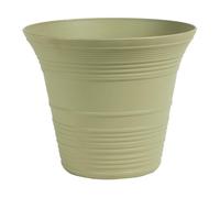 The HC Companies Sedona - Maceta Redonda de 9 Pulgadas, Maceta Decorativa de plástico Ligero para Plantas de Interior y Exterior, Flores, Hierbas, Espuma de mar