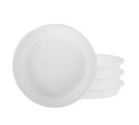The HC Companies SLI06000A10T036LREFB - Platillo Redondo clásico de plástico para Plantas, 6 Pulgadas (Paquete de 4), Color Blanco