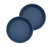 The HC Companies SLI14000DE2T020LRESW Platillo Redondo clásico de plástico, 14 Pulgadas, Color Azul Pizarra