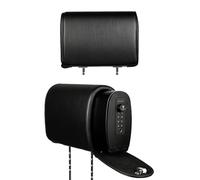 THE HEADREST SAFE Reposacabezas extraíble de cuero sintético para asiento del pasajero, color negro