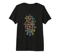 The Heart Diamond Color Cross Camiseta Premium
