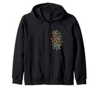 The Heart Diamond Color Cross Sudadera con Capucha