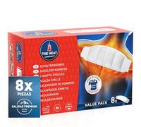 THE HEAT COMPANY Calentador de Hombros - 8h Calor Acogedor - Extra CÁLIDO | 8 piezas, 100% natural, calor instantáneo, espalda y cuello caliente, calentadores corpoales activado por aire, adhesivo