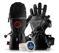 THE HEAT COMPANY - Heat 3 Smart Pro - la innovación del Guantes del Alpes - Guantes y Manoplas en uno - Siempre mantente Caliente - no. 1 Guante de Foto, Outdoor, esquí - Negro, Talla 6 - Unisex