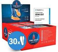 THE HEAT COMPANY Plantillas Calentadoras - Extra CÁLIDO - Calentadores Pies - 8 Horas de pies Calientes - Calor instantáneo - Activado por Aire - Puro Natural - Tamaño X-Large: 44-46 - 30 Pares