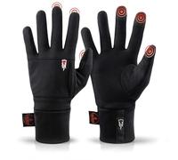 THE HEAT COMPANY - Polartec Liner - Guantes Calientes y táctiles para Mujeres y Hombres - Calidad de los Alpes - Guantes Negro para Invierno - Guantes Ciclismo y Correr - Talla 13