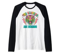 The Heavens Are Roaring Bible Salmo 19:1 Fe Cristiano Camiseta Manga Raglan