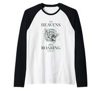 The Heavens Are Roaring Christian Psalm Bible Camiseta Manga Raglan