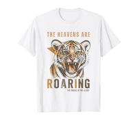 The Heavens Are Roaring Tiger Hombres Mujeres Niños Niños Católico Camiseta