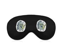 The Hedgehog Playing Guitar Soft Eye Masks con correa ajustable Ligero y cómodo con los ojos vendados para dormir