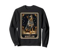 The Heeler Australian Ganado Perro Tarot Tarjeta Luna Bruja Sudadera