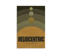 The Heliocentrics - Póster impermeable para pared, pintura decorativa adecuada para oficina, dormitorio, sala de estar, póster sin marco, 60 x 90 cm