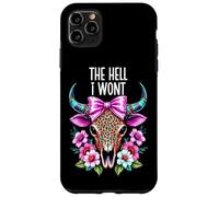 The Hell I Wont Cowgirl Boho Cow Skull Cowboy Go Milk a Bull Carcasa para iPhone 11 Pro Max