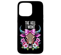 The Hell I Wont Cowgirl Boho Cow Skull Cowboy Go Milk a Bull Carcasa para iPhone 15 Pro Max