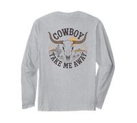 The Hell I Won'T Funny Cowgirl Country Western Rodeos Retro Manga Larga