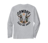 The Hell I Won'T Funny Cowgirl Country Western Rodeos Retro Manga Larga