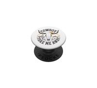 The Hell I Won'T Funny Cowgirl Country Western Rodeos Retro PopSockets PopGrip Adhesivo