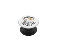 The Hell I Won'T Funny Cowgirl Country Western Rodeos Retro PopSockets PopGrip Adhesivo